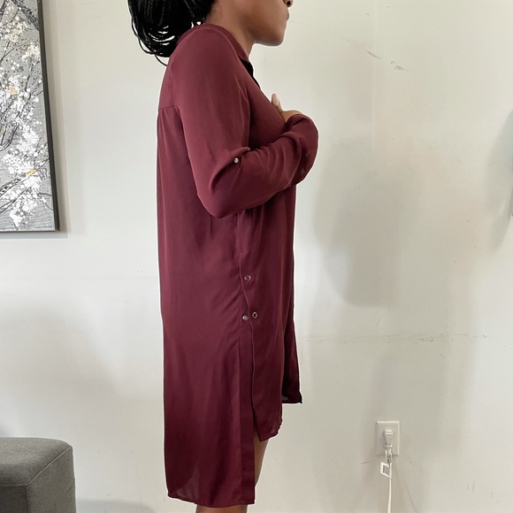 Versatile Perfect dress / top burgundy - Picture 2 of 3